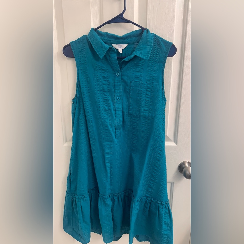 Teal Sleeveless Women's Top